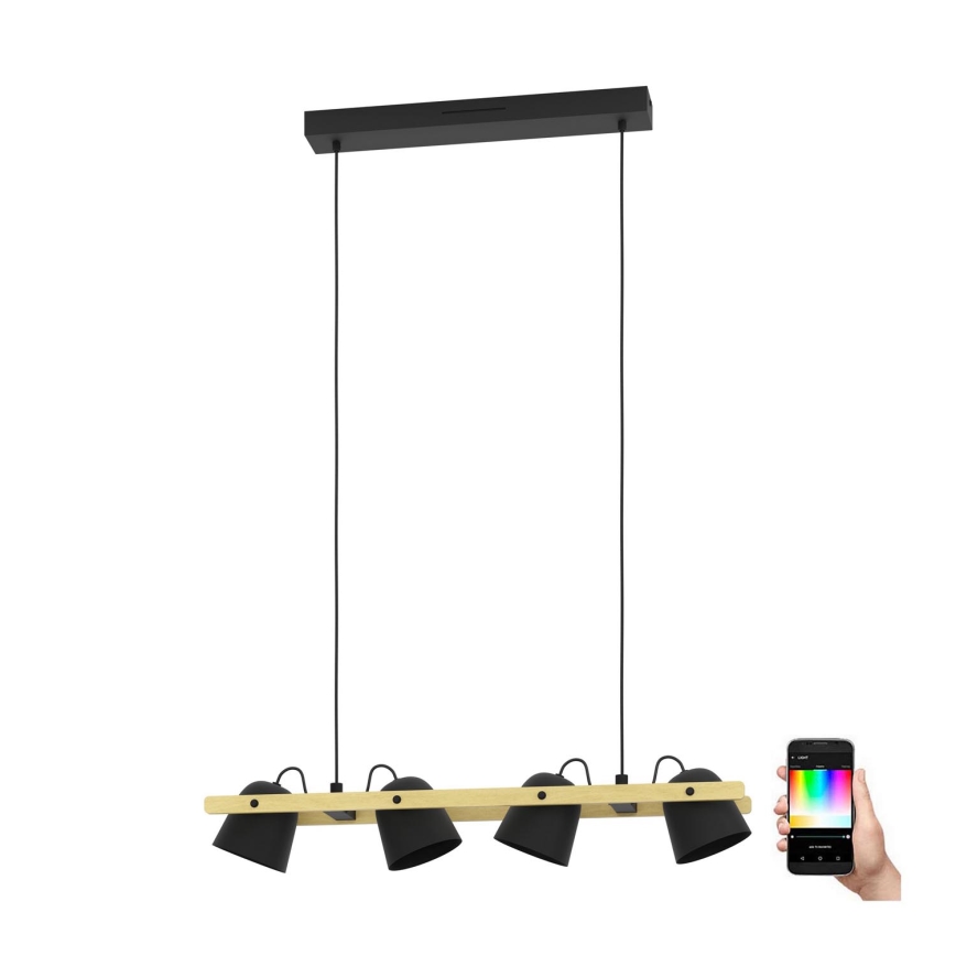 Eglo - LED RGBW Lámpara colgante regulable 4xLED/3,7W/230V 2700-6500K