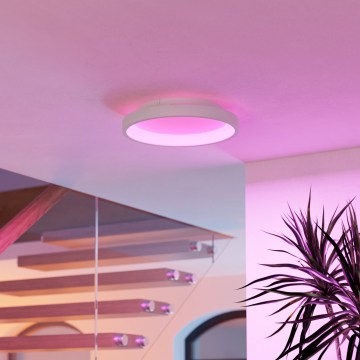 Eglo - LED RGBW Luminaria de techo regulable LED/19,6W/230V 2700-6500K Ø 35 cm blanca