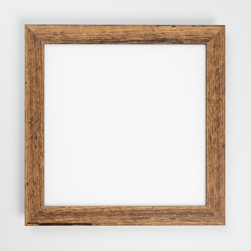 Eglo - Panel LED RGBW regulable de superficie SALOBRENA-C WOOD LED/21W/230V 2700-6500K 49,5x49,5 cm marrón + control remoto