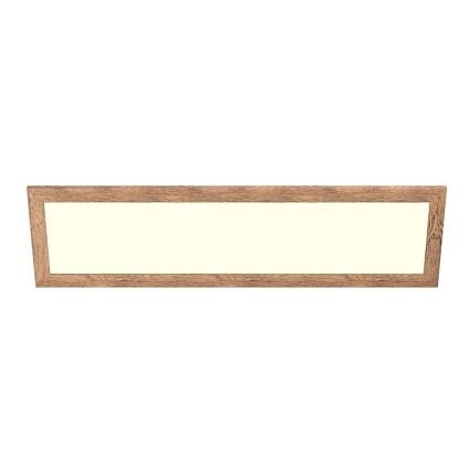 Eglo - Panel LED RGBW regulable de superficie SALOBRENA-C WOOD LED/34W/230V 2700-6500K 34x124 cm marrón + mando a distancia