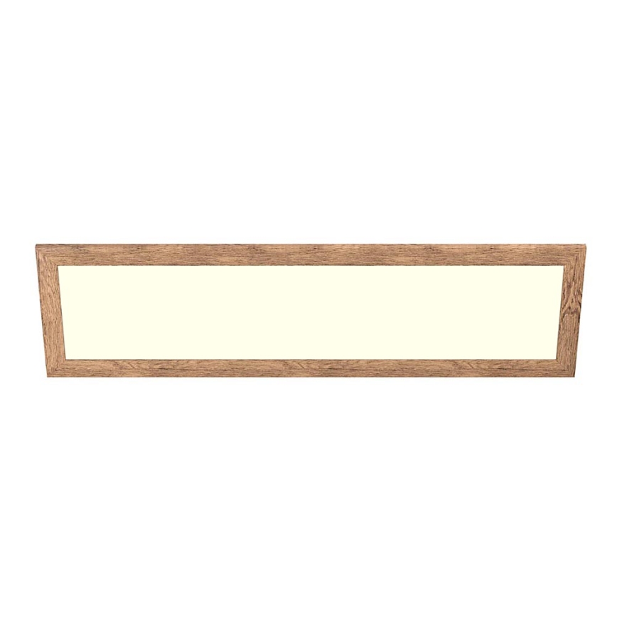 Eglo - Panel LED RGBW regulable de superficie SALOBRENA-C WOOD LED/34W/230V 2700-6500K 34x124 cm marrón + mando a distancia