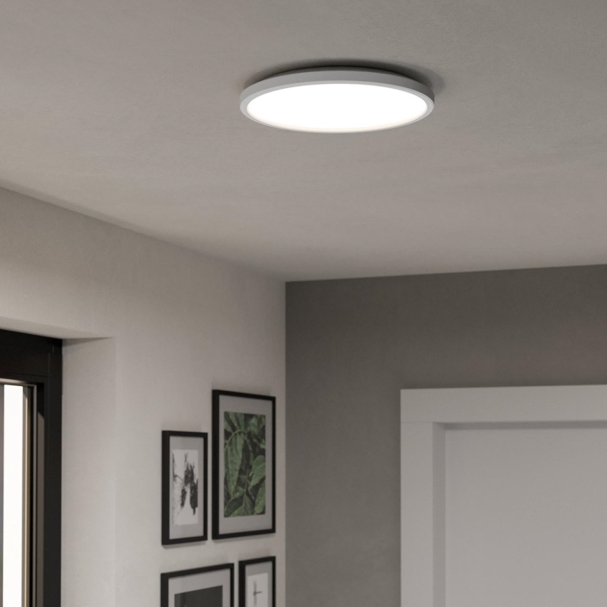 Eglo - LED RGBW Plafón regulable para el baño LED/13,9W/230V 2700-6500K diá. 30 cm IP44 blanco ZigBee