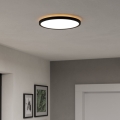 Eglo - LED RGBW Plafón regulable para el baño LED/13,9W/230V 2700-6500K diá. 30 cm IP44 negro ZigBee