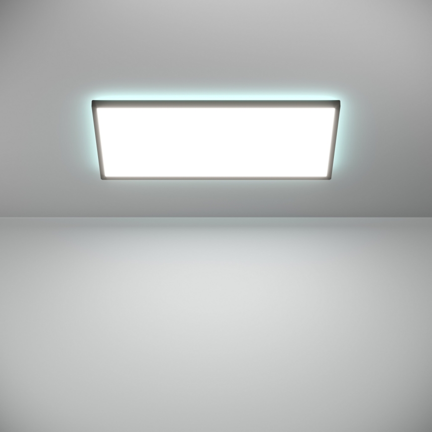 Eglo - LED RGBW Plafón regulable para el baño LED/17,2W/230V 2700-6500K 30x57cm IP44 negro ZigBee