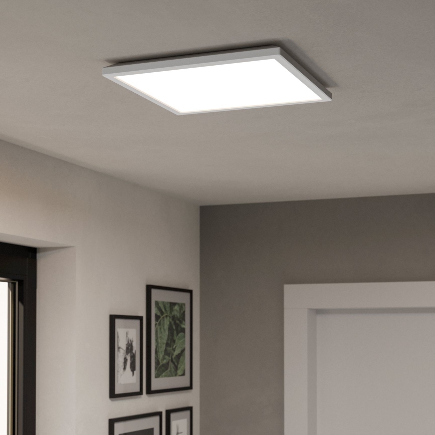 Eglo - LED RGBW Plafón regulable para el baño LED/17,6W/230V 2700-6500K 39x39 cm IP44 blanco ZigBee