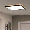 Eglo - LED RGBW Plafón regulable para el baño LED/17W/230V 2700-6500K 50x50cm IP44 negro ZigBee