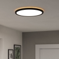 Eglo - LED RGBW Plafón regulable para el baño LED/18,5W/230V 2700-6500K pr.38,9cm IP44 negro ZigBee