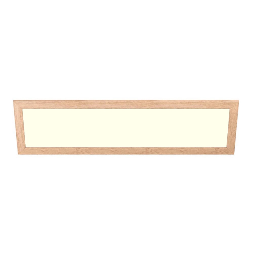Eglo - Panel LED RGBW regulable de superficie SALOBRENA-C WOOD LED/34W/230V 2700-6500K 34x124 cm marrón + mando a distancia