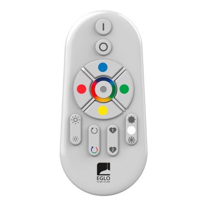 Eglo - Panel LED RGBW regulable de superficie SALOBRENA-C WOOD LED/34W/230V 2700-6500K 34x124 cm marrón + mando a distancia