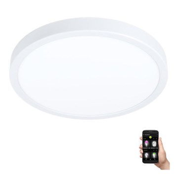 Eglo - Luminaria de techo LED regulable para baño LED/19,5W/230V 2700-6500K IP44 ZigBee Ø 28,5 cm
