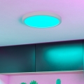 Eglo - Luminaria de techo LED RGBW regulable para baño LED/14,3W/230V 2700-6500K Ø 27,8 cm IP44 blanco