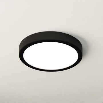 Eglo - Luminaria de techo para baño LED/17W/230V negra IP44 Ø 21 cm