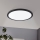 Eglo - Luminaria empotrada de techo LED 22W/230V 3000K, negra, diámetro 22,5 cm