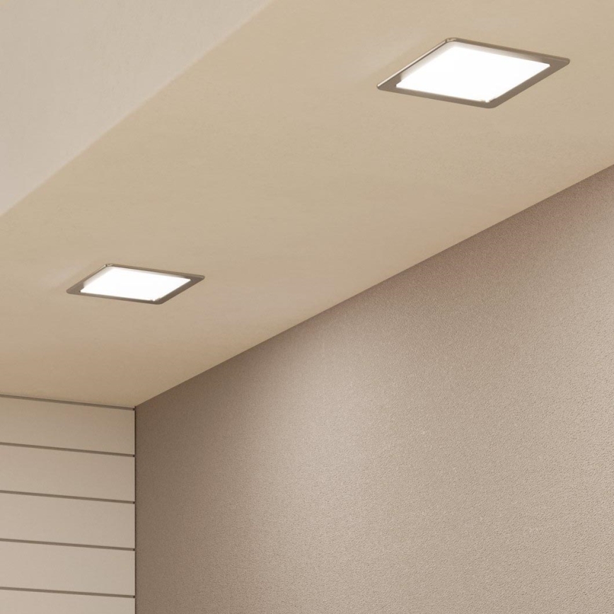Eglo - Luminaria empotrada LED/10,5W/230V 16,6x16,6 cm