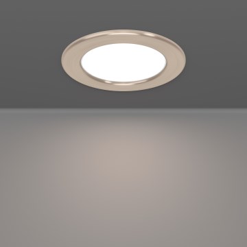 Eglo - Luminaria empotrada LED RGBW regulable para baño LED/5W/230V 2700-6500K Ø 12 cm IP44 cromo mate