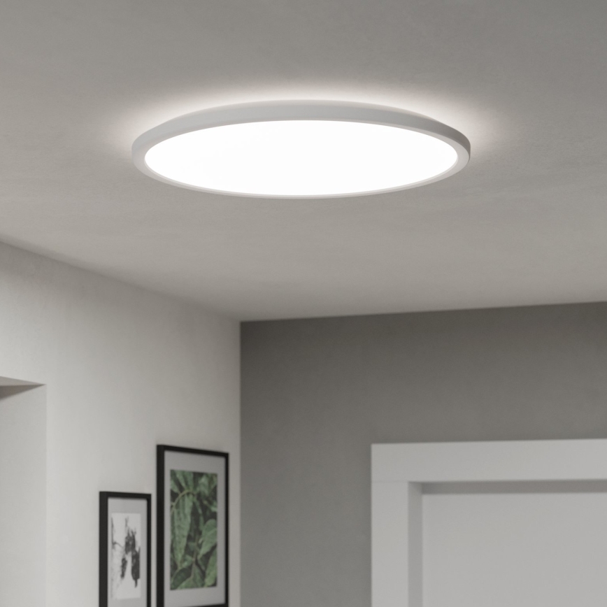 Eglo - Luz de techo LED regulable para baño LED/16,8W/230V 2700-6500K pr.50 cm IP44 blanco + control remoto