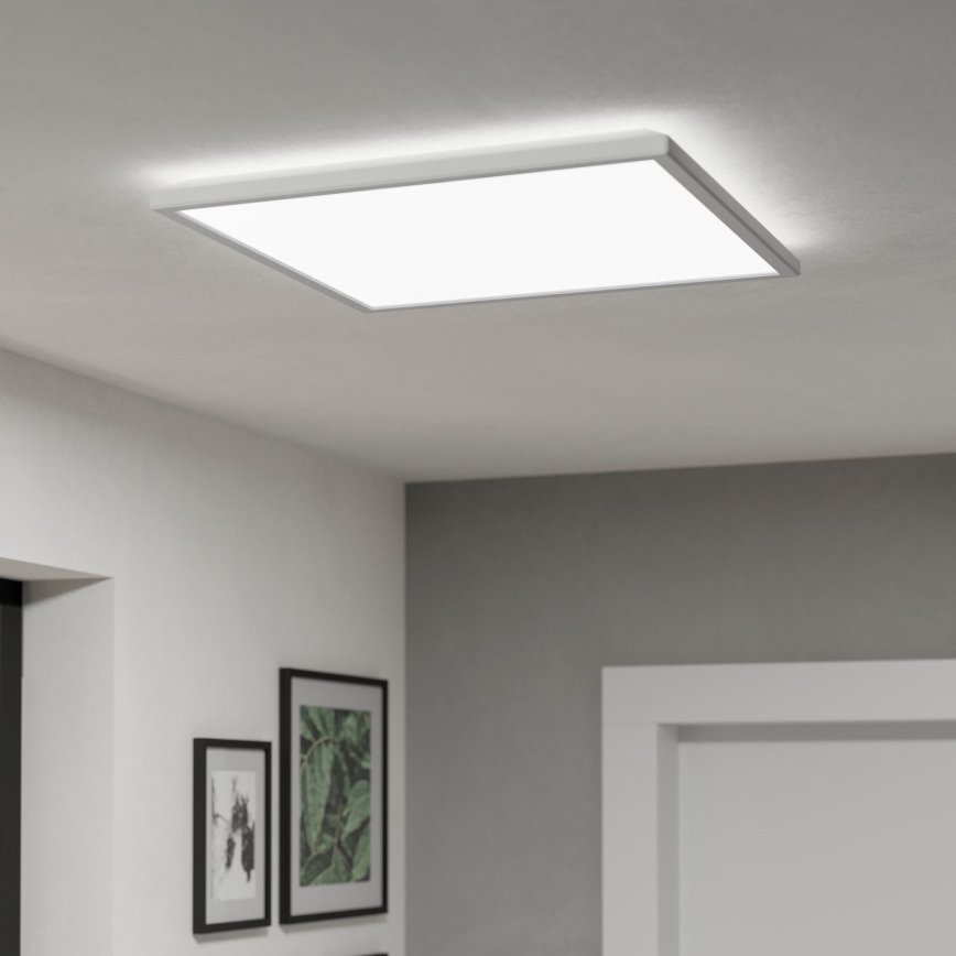 Eglo - Luz de techo LED regulable para baño LED/17W/230V 2700-6500K 50x50 cm IP44 blanco + control remoto