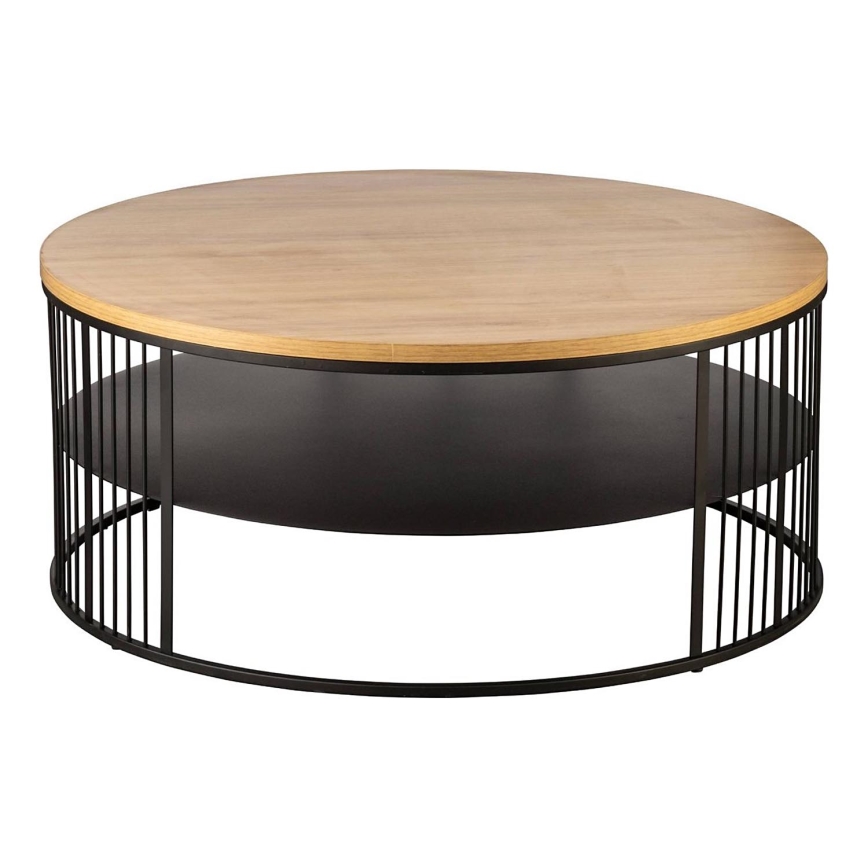 Eglo - Mesa de centro 36x80 cm marrón/negro