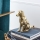 Eglo - Metal decoración 24,5x20 cm perro/dorado