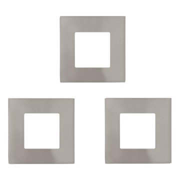 Eglo - Pack de 3 luminarias empotradas LED FUEVA LED/2,7W/230V 8,5x8,5 cm