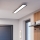 Eglo - Panel LED de montaje en superficie/28W/230V 2700/4000/6500K 120x15 cm negro