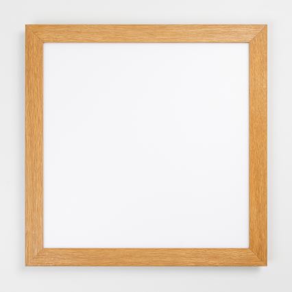 Eglo - Panel LED de superficie SALOBRENA WOOD, 31 W, 230 V, 64 x 64 cm, marrón