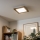 Eglo - Panel LED fijo SALOBRENA-RW WOOD LED/17W/230V 2700/4000K 34x34 cm marrón