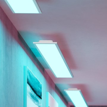 Eglo - Panel LED RGBW regulable de superficie LED/28W/230V 2700-6500K 120x15 cm blanco