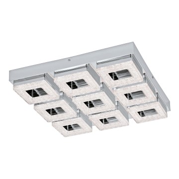 Eglo - Plafón cristal 9xLED/4W/230V