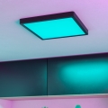 Eglo - Plafón de techo para baño LED RGBW regulable LED/13,5W/230V 2700-6500K 29,5x29,5 cm IP44 negro