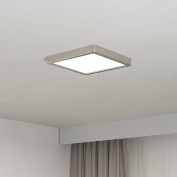 Eglo - Plafón LED 10,5W/230V 2700/4000/6500K 22x22 cm cromo mate
