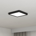 Eglo - Plafón LED/10,5W/230V 2700/4000/6500K 22x22cm negro