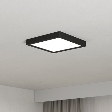 Eglo - Plafón LED/10,5W/230V 2700/4000/6500K 22x22cm negro