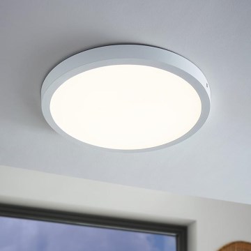 Eglo - Plafón LED 1xLED/25W/230V blanco, redondo, 2500 lm, diámetro 40 cm