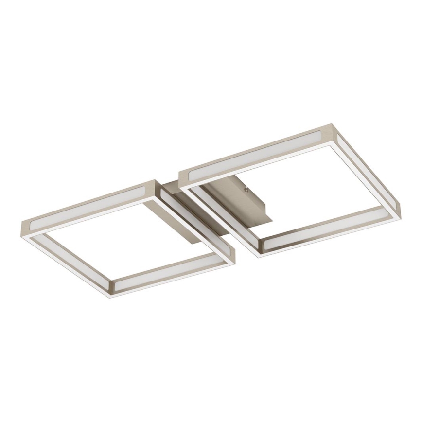 Eglo - Plafón LED 2xLED/11,2W/230V cromo mate