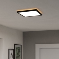 Eglo - Plafón LED de baño LED/13,4W/230V 2700/4000/6500K 29x29 cm IP44 negro