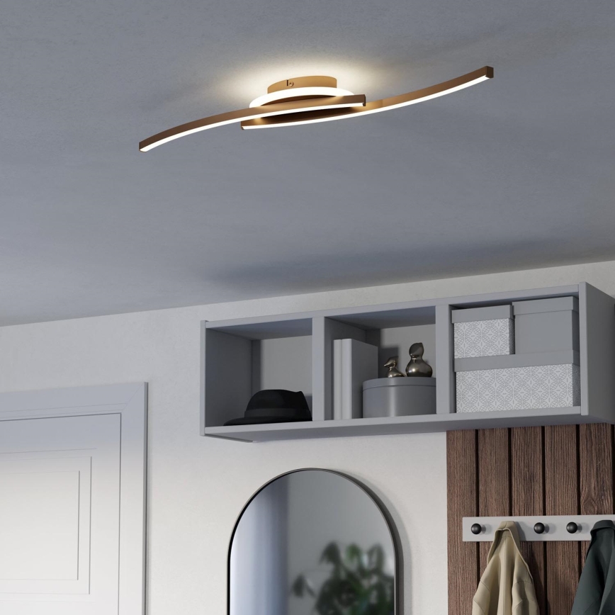 Eglo - Plafón LED LED/12W/230V 4000K cobre