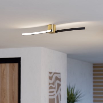 Eglo - Plafón LED LED/12W/230V 4000K negro