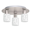Eglo - Plafón LED MY CHOICE 3xE14/4W/230V cromo mate/blanco