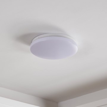 Eglo - Plafón LED para baño, 18 W, 230 V, Ø 31 cm, IP54, blanco