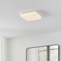 Eglo - Plafón LED para baño, 18W, 230V, 33x33 cm, IP44