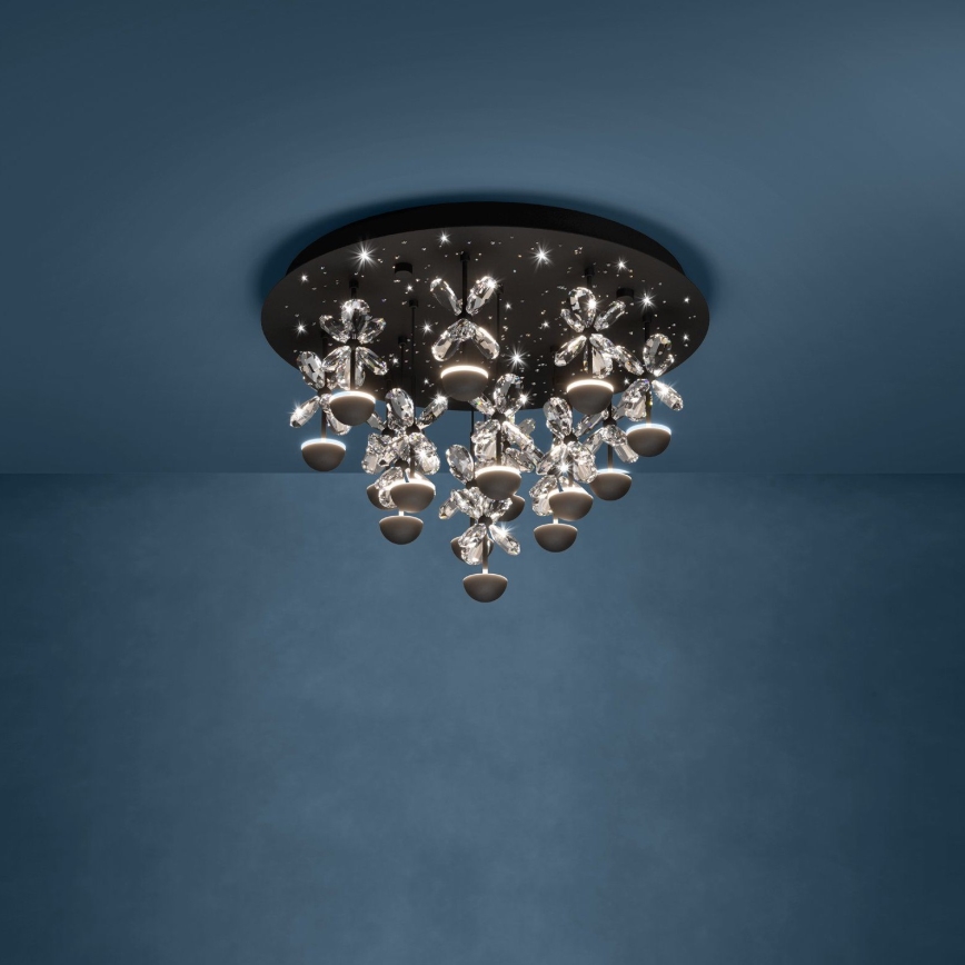 Eglo - Plafón LED regulable LED/27W/230V 3000K negro