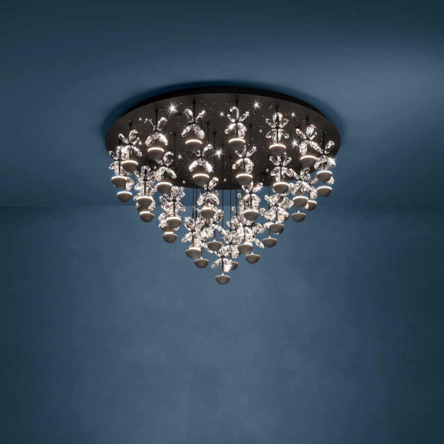 Eglo - Plafón LED regulable LED/77,4W/230V 3000K negro