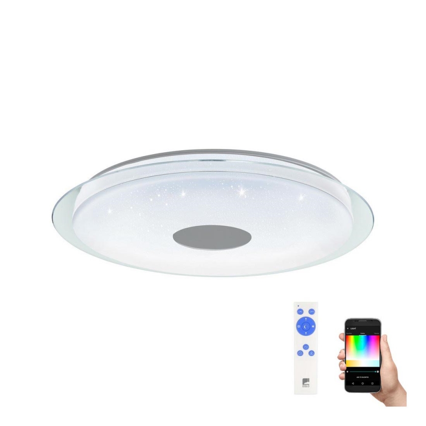 Eglo - Plafón LED RGB regulable LANCIANO-C LED/53W/230V + CR
