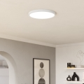 Eglo - Plafón LED RGBW regulable para baño, 17,5 W/230 V, 2700–6500 K, Ø 39,9 cm, IP44, blanco