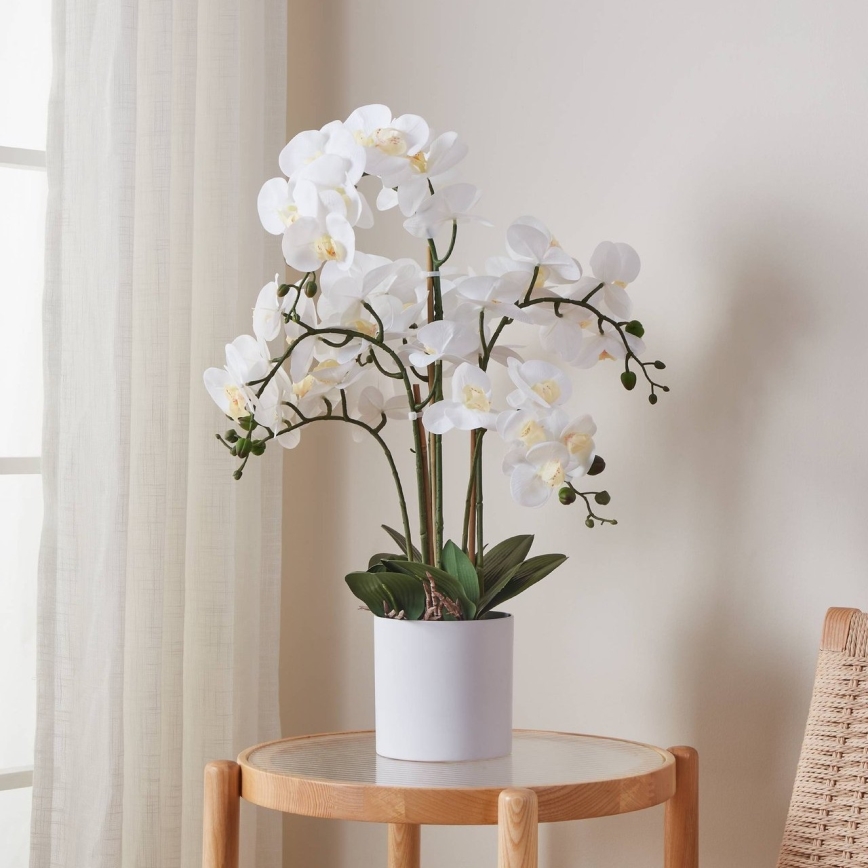 Eglo - Planta artificial en una maceta 65x50 cm orquídea