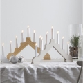 Eglo - Portavelas de Navidad 7xE10/3W/230V blanco