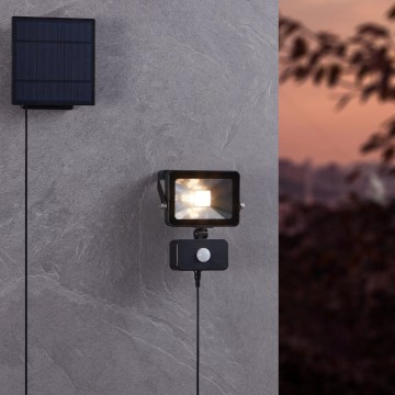 Eglo - Reflector solar LED con sensor 15xLED/0,03W/3,7V 2600 mAh IP44