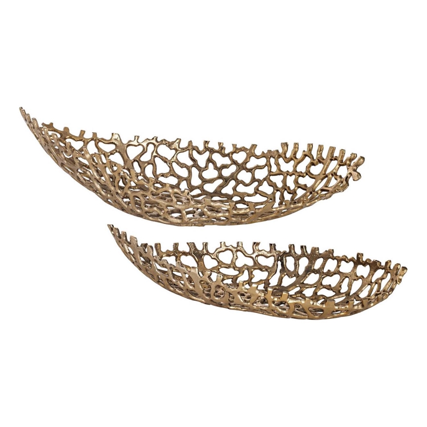 Eglo - SET 2x Bandeja decorativa 44/61 cm dorado