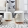 Eglo - SET 2x Taburete diá. 30,5/37 cm blanco